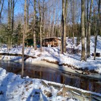 Menominee County 45-acres and camp on the shady banks of Chappee Creek