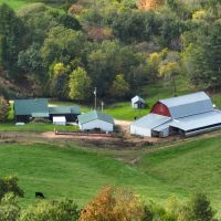 Log Home with Farm for Sale in Southwest Wisconsin