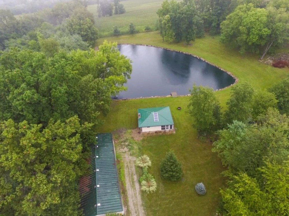 Off Grid Cabin on 3.7 - acres with Beautiful Pond- Fulton county Indiana featured image