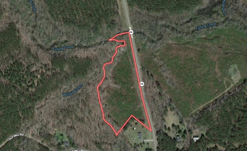 9.57 acres of Creekfront Hunting Land For Sale in Warren County NC featured image