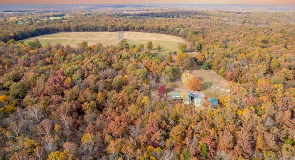 Custom Turn-Key Log Home On Secluded Beautiful Rolling Ozark Timberland Providing Great Hunting featured image