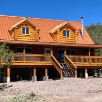 Aragon Log Cabin along the Tularosa River