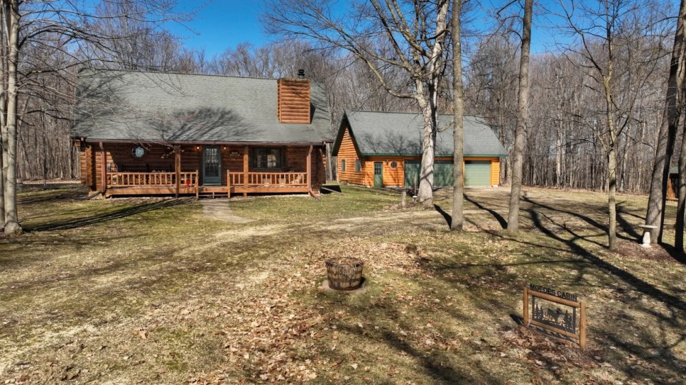 Log Home with Old-Growth Forest for sale in Monroe County WI featured image