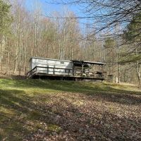 8 acres Secluded Wooded Lot with Park Model Trailer in Cohocton NY 4093 Dorman Road