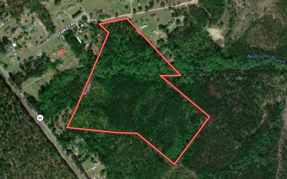 30.06 acres of Residential and Recreational Timber Land For Sale in Harnett County NC featured image