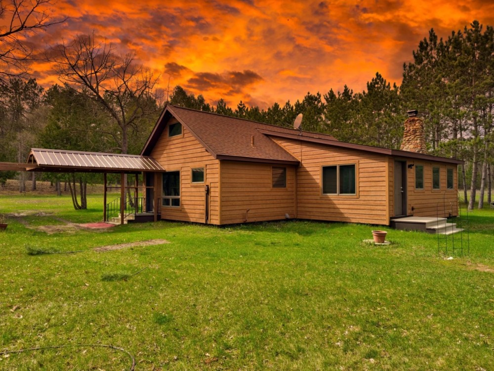 River Front Cabin on 67 Acres Jackson County WI featured image