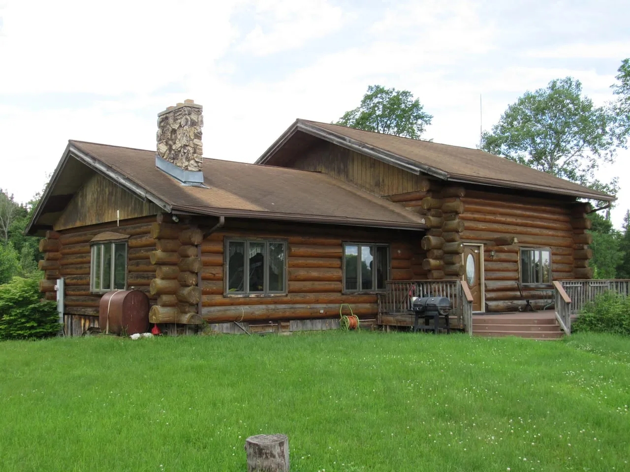 Log Cabin Home in Baraga County 50147575 Hunting Land for Sale