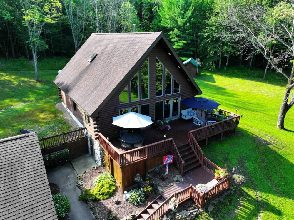 Log Home with Garage on 20 acres in Friendship NY 6943 Howard Rd featured image