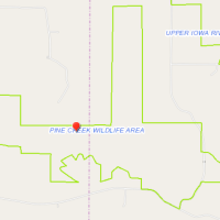 694 Acres of Pine Creek WMA for hunting Deer in Allamakee, IA