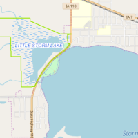 274 acres of Little Storm Lake offering Duck hunting in Buena Vista, IA