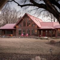 Luxury Log Home Recreational Land For Sale in Fontanelle NE