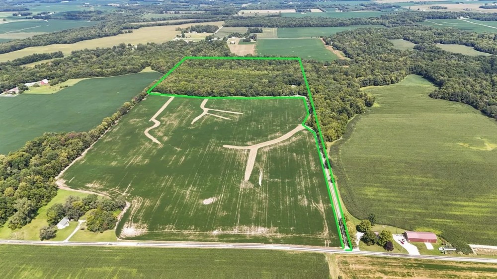 Home Land For Sale - Remote Home on 54 Rolling Acres With Paw Paw Creek - Miami County Indiana featured image