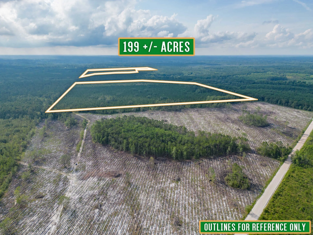 199 Acres of Country Bliss Prime Land in White Oak GA Hunting Land