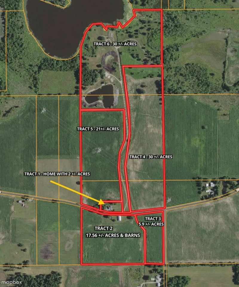 IGNASIAK HOME WITH 105 - ACRES AUCTION - 6 TRACTS OFFERED LAKE FRONTAGE HOME FOR SALE LAND FOR SALE featured image