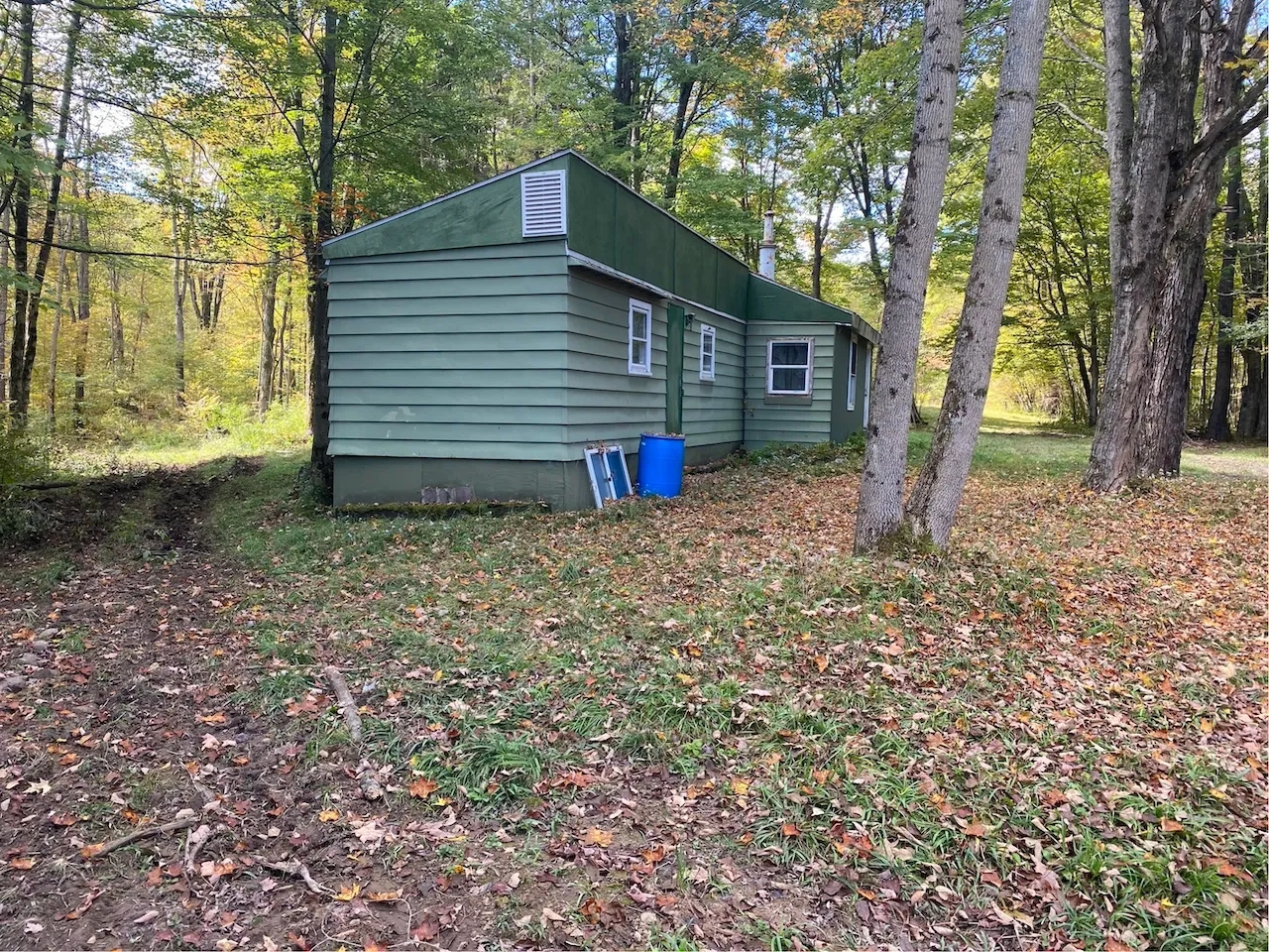 32 acres Off Grid Camp with Pond in Birdsall NY 3655 Worden Rd Hunting Land for Sale