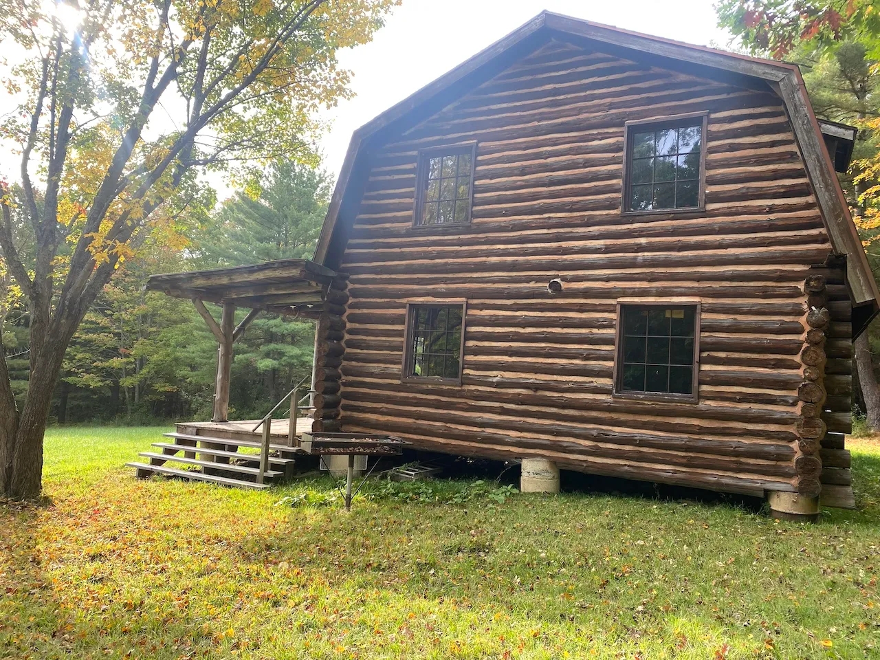 Log Home on 45 acres in Belfast NY 6222 Belvidere Road bordering State
