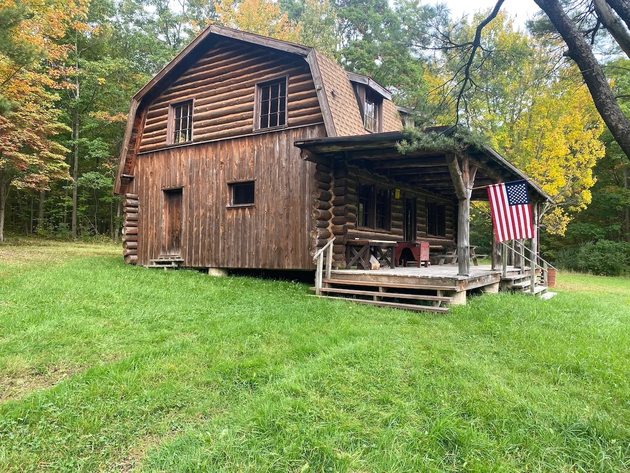 Log Home on 45 acres in Belfast NY 6222 Belvidere Road bordering State