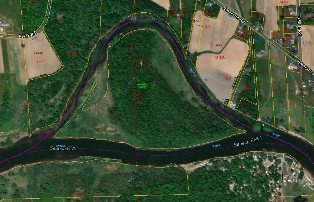 Private 53 acre Island located on the Seneca River in Weedsport NY