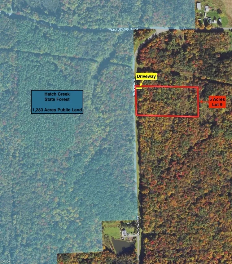 Building Lot and Hunting Land 5 acres across from State Land in Gerry