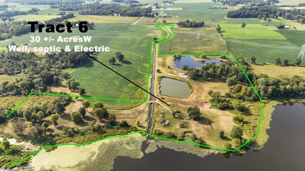 AUCTION Tract 6 30 - Acres Recreational Land with Lake and Ponds featured image