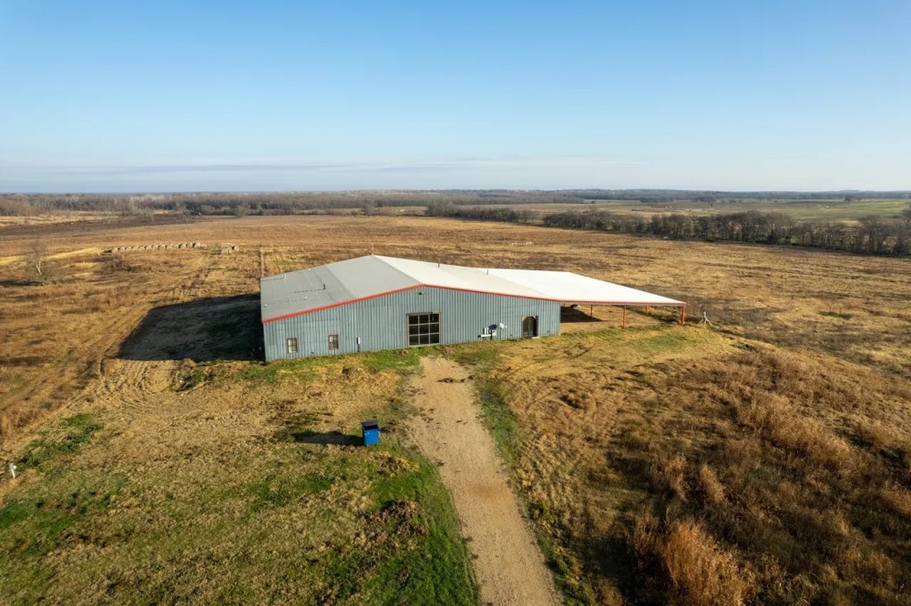 Sky Hunter Ranch 43.9 Acres with 10 000 SF Barndominium Cumby TX featured image