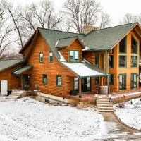 Eagles Nest Log Cabin - Beautiful 6 557 Log Home For Sale - Rochester Indiana - Fulton County