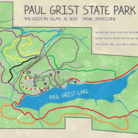 100 Acres Paul M. Grist State Park for Squirrel hunting in Dallas, AL