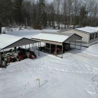 40 acres Manufactured Home with 2 Carports and Recreational Land in Bath NY 6964 Harrisburg Hollow Rd