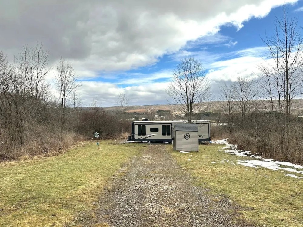 Park Model Trailer on 9 acres with Great Views in Angelica NY 8302 Basswood Hill Rd featured image