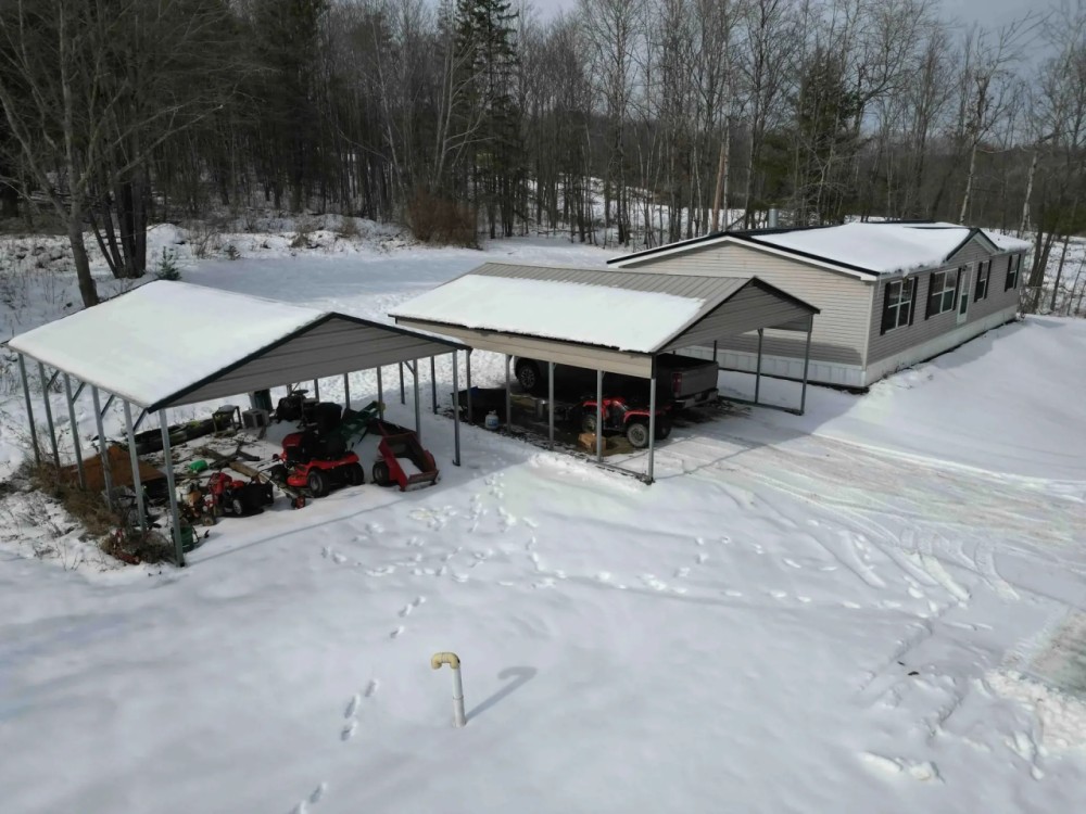 40 acres Manufactured Home with 2 Carports and Recreational Land in Bath NY 6964 Harrisburg Hollow Rd featured image