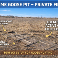 Private Duck & Goose Blind – Field Hunting Lease Available