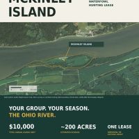 McKinley Island Exclusive Waterfowl Hunting Lease - Approx. 200 Acres