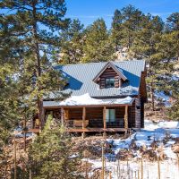 Log Cabin with Scenic Views Bordering BLM Land For Sale in Central CO
