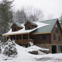 80 acres Magnificent Log Home in Williamstown images 2