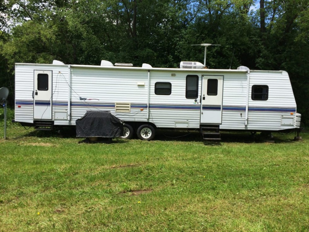150 acres Hunting Land with Travel Trailer in Andover NY featured image