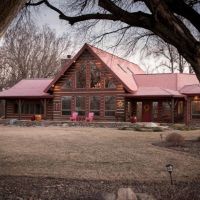 Luxury Log Home &nbsp; Recreational Land For Sale in Fontanelle  NE
