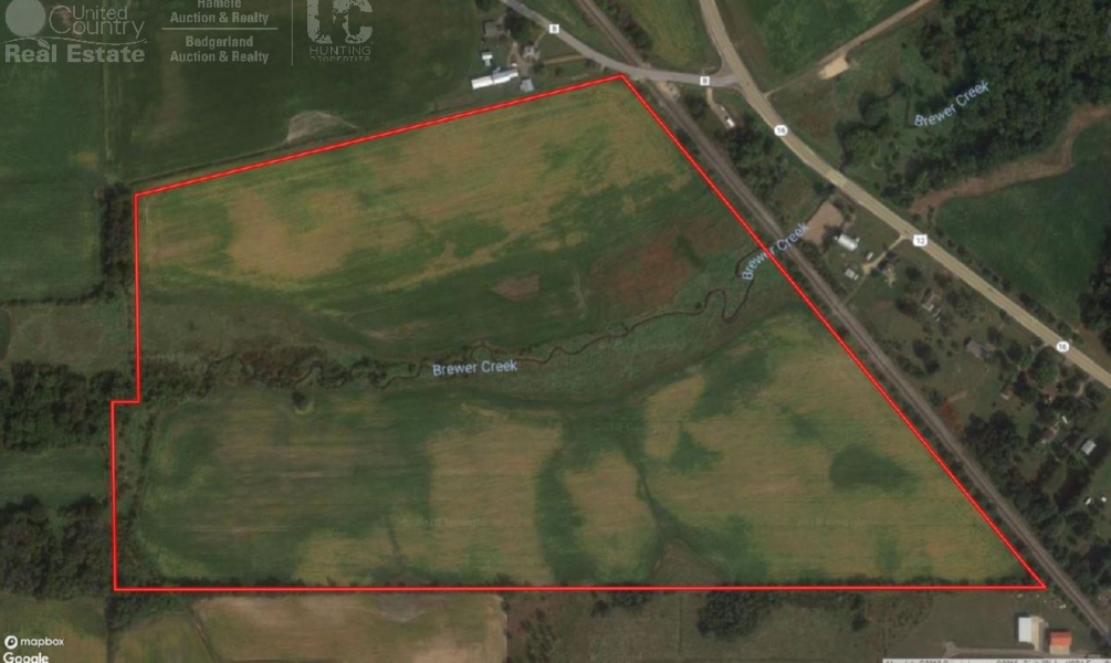 Acreage with Tillable Trout Stream and Hunting Juneau County WI