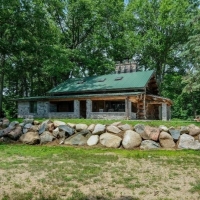 Waterfront Log Home on Cedar Lake For Sale in Southern MI