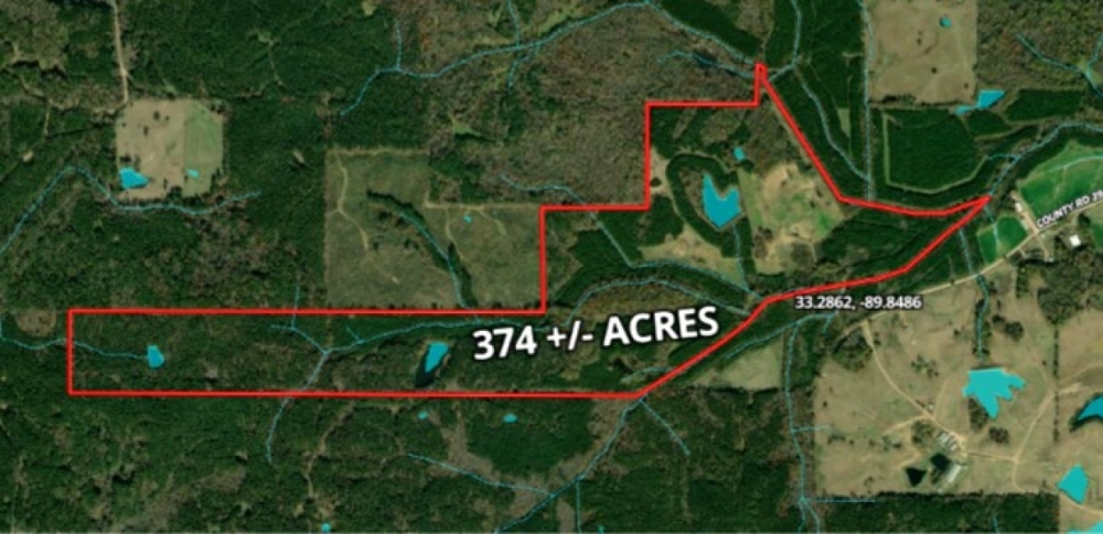 374 Acres in Carroll County in Vaiden  MS featured image