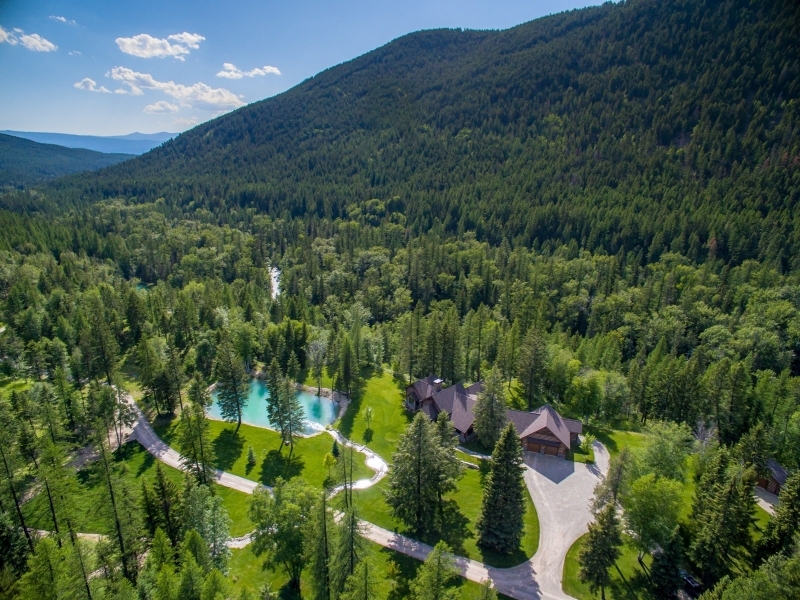 Big Game Hunting Ranch &nbsp; Luxury Log Home For Sale in Northwest  MT featured image