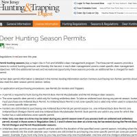 New jersey trapping  hunting